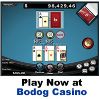 Let it Ride Poker at Bodog Casino